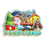 Refrigerator Magnet for Fribourg Switzerland  2063