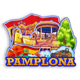 Refrigerator Magnet for Pamplona Spain  1582