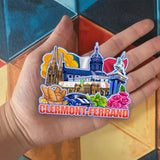 Refrigerator Magnet for Clermont-Ferrand France  1317