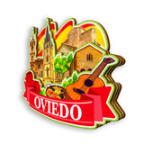 Refrigerator Magnet for Oviedo Spain  1408
