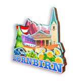 Refrigerator Magnet for Dornbirn Austria  1625