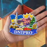 Refrigerator Magnet for Dnipro Ukraine  2399