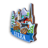 Refrigerator Magnet for Lulea Sweden  2184