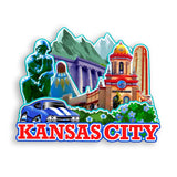 Refrigerator Magnet for Kansas City Missouri USA  1020