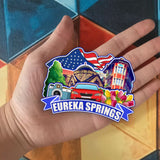 Kühlschrankmagnet für Eureka Springs Arkansas USA 342