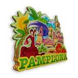 Refrigerator Magnet for Pamplona Spain  1581