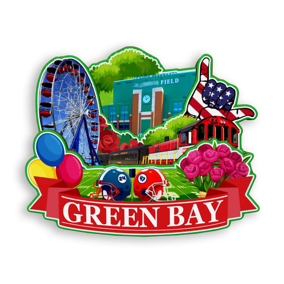 Refrigerator Magnet for Green Bay Wisconsin USA  916