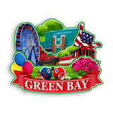Refrigerator Magnet for Green Bay Wisconsin USA  916