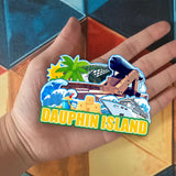 Kühlschrankmagnet für Dauphin Island Alabama USA 344