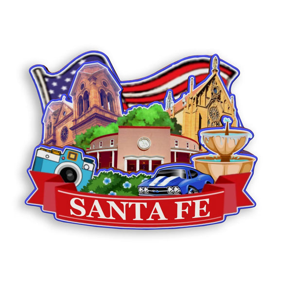 Refrigerator Magnet for Santa Fe New Mexico USA  1059