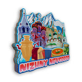 Kühlschrankmagnet für Nischni Nowgorod, Russland 2539