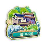 Refrigerator Magnet for Loudi, Hunan, China  646