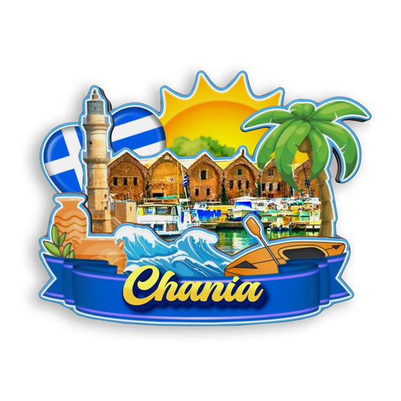 Refrigerator Magnet for Chania Greece  1729