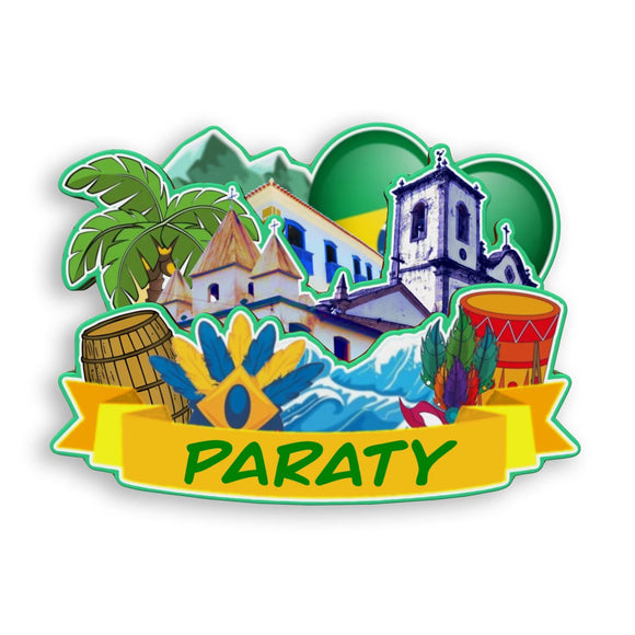 Refrigerator Magnet for Paraty Brazil  1926