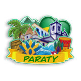 Refrigerator Magnet for Paraty Brazil  1926