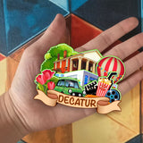 Kühlschrankmagnet für Decatur Alabama USA 360