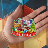 Refrigerator Magnet for Puebla Mexico  1833