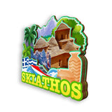 Refrigerator Magnet for Skiathos Greece  1753