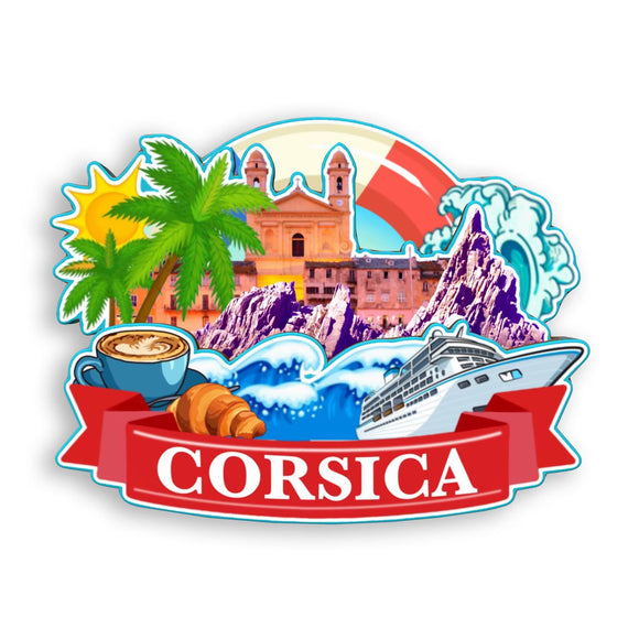 Refrigerator Magnet for Corsica France  1345