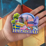 Kühlschrankmagnet für Halmstad Schweden 2181