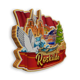 Refrigerator Magnet for Roskilde Denmark  2076