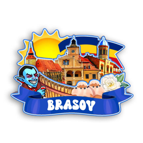 Refrigerator Magnet for Brasov Romania  2322