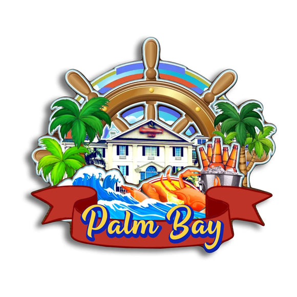 Магнит на холодильник для Палм-Бэй, Флорида, США 178