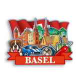 Refrigerator Magnet for Basel Switzerland  2042
