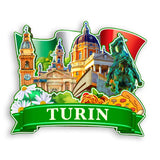 Refrigerator Magnet for Turin Italy  1274