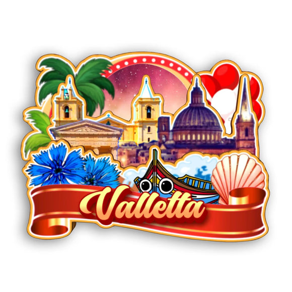 Kühlschrankmagnet für Valletta Malta 2294