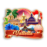 Kühlschrankmagnet für Valletta Malta 2294