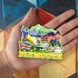 Refrigerator Magnet for Plymouth UK  1488