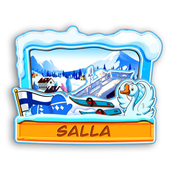 Refrigerator Magnet for Salla Finland  2349