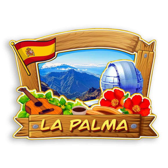 Refrigerator Magnet for La palma Spain  1583