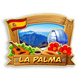 Refrigerator Magnet for La palma Spain  1583