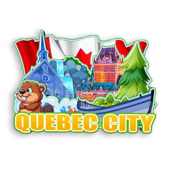 Refrigerator Magnet for Quebec City Canada  1871