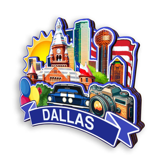 Kühlschrankmagnet für Dallas Texas USA 380