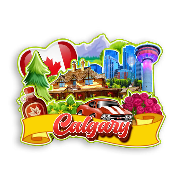 Refrigerator Magnet for Calgary Canada  1854