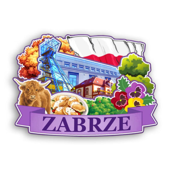 Refrigerator Magnet for Zabrze Poland  2137