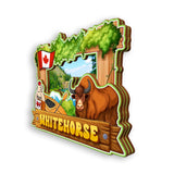 Refrigerator Magnet for Whitehorse Canada  1877