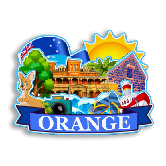 Refrigerator Magnet for Orange Australia  2702