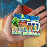 Refrigerator Magnet for Karlskrona Sweden  2180