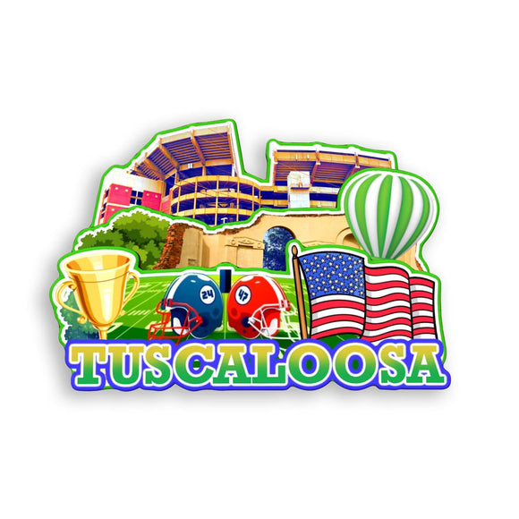 Kühlschrankmagnet für Tuscaloosa Alabama USA 374