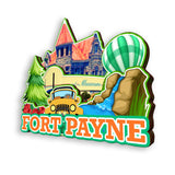 Kühlschrankmagnet für Fort Payne Alabama USA 378