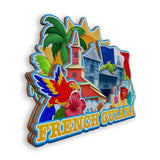 Refrigerator Magnet for French Guiana France  1348