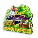 Refrigerator Magnet for Grand Rapids Michigan USA  993