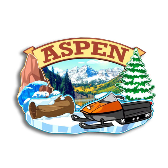 Kühlschrankmagnet für Aspen Colorado USA 280