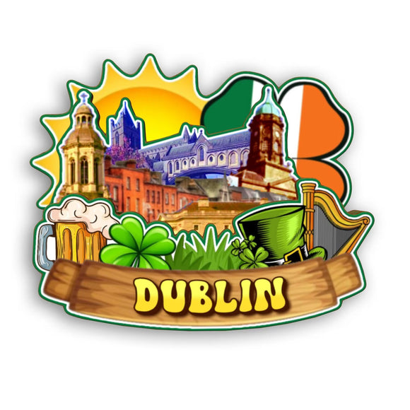 Refrigerator Magnet for Dublin Ireland  2190