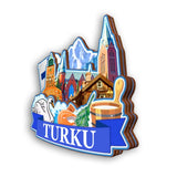 Refrigerator Magnet for Turku Finland  2334