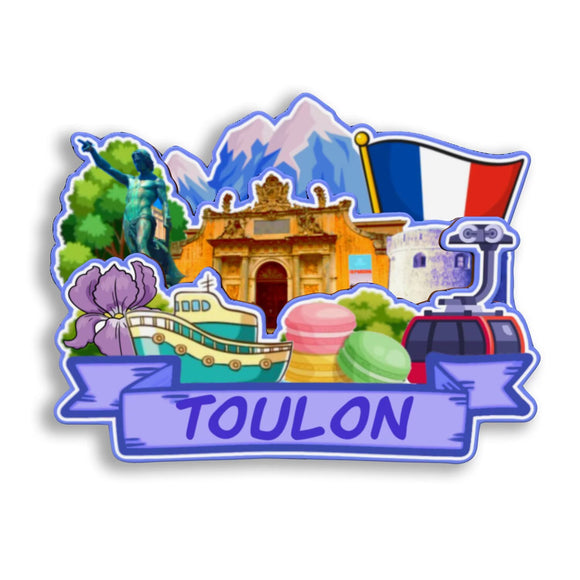 Refrigerator Magnet for Toulon France  2595